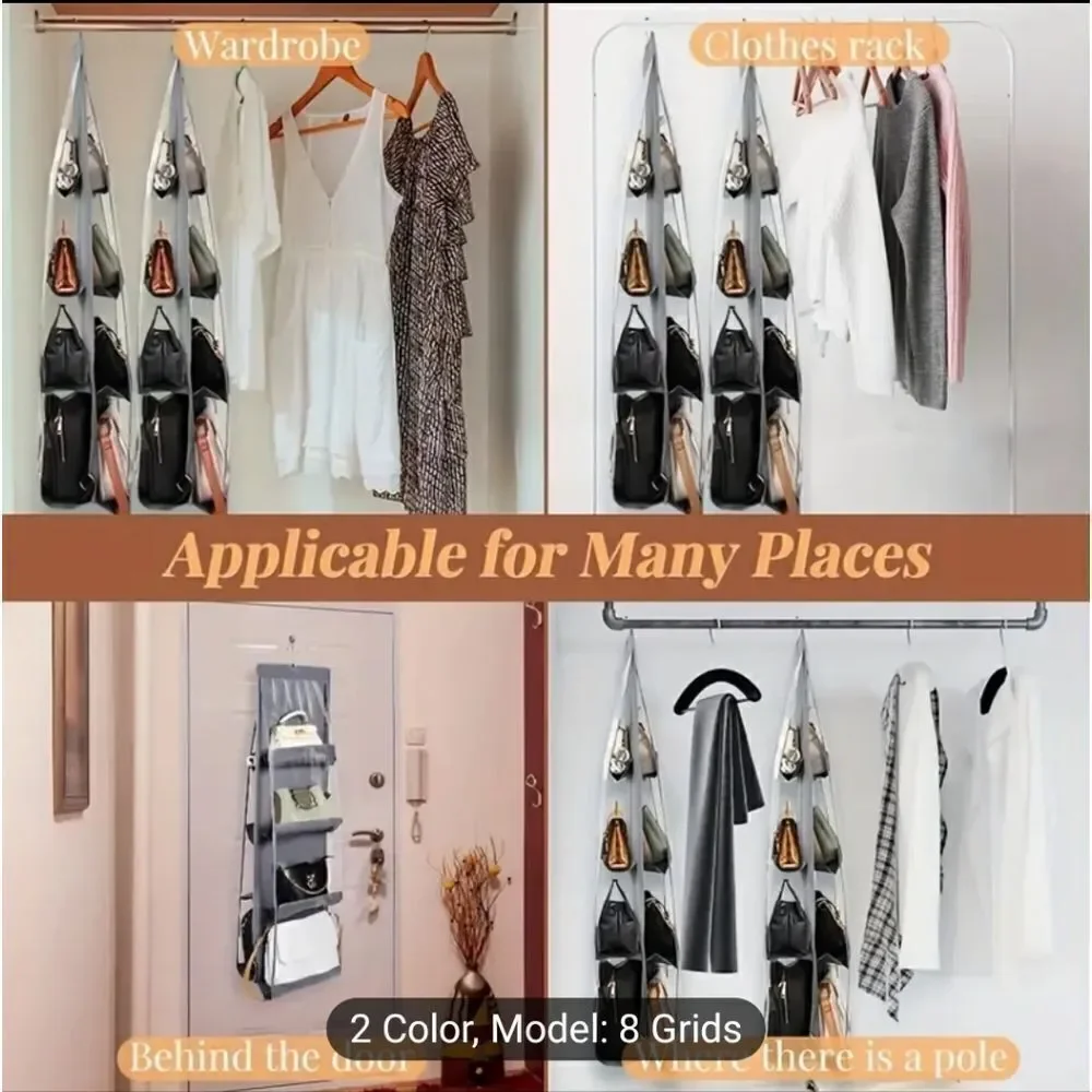 6 grid NWT Purse Organizer for Closet